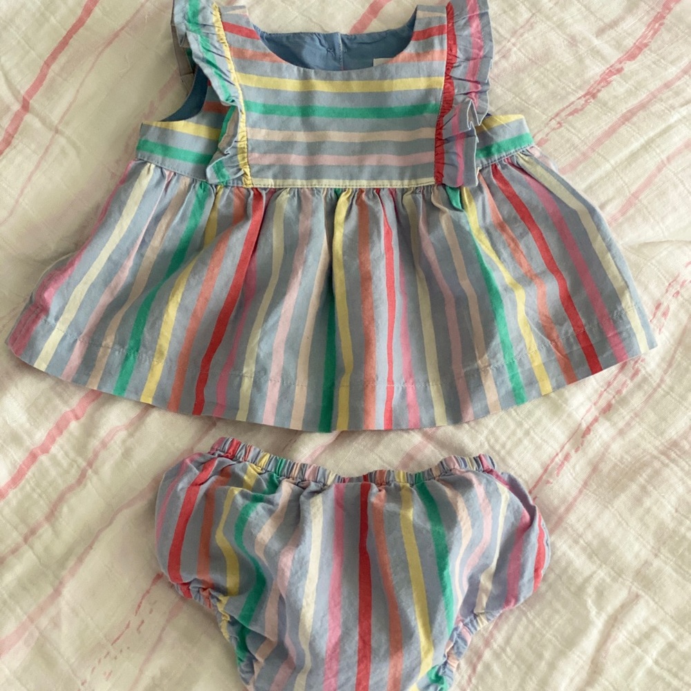 Two-piece top and bloomers set